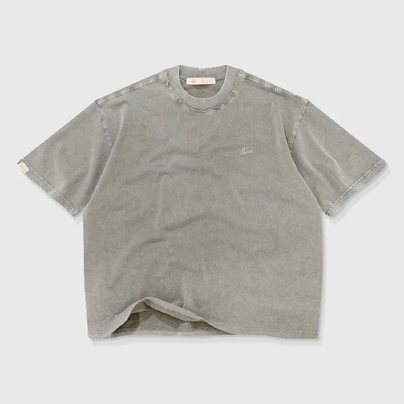 Core Boxy Tee - Light Grey