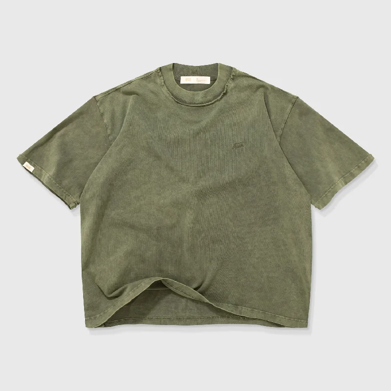 Core Boxy Tee - Military Green