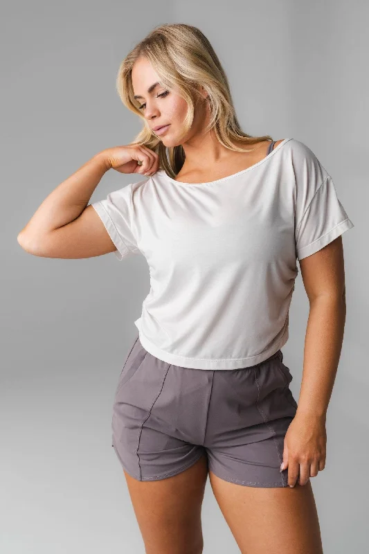 Vitality Versa®  Slouch Tee - Ash