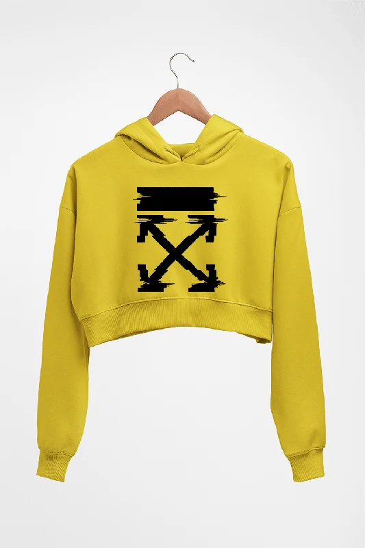 Off White Tee Crop HOODIE FOR WOMEN