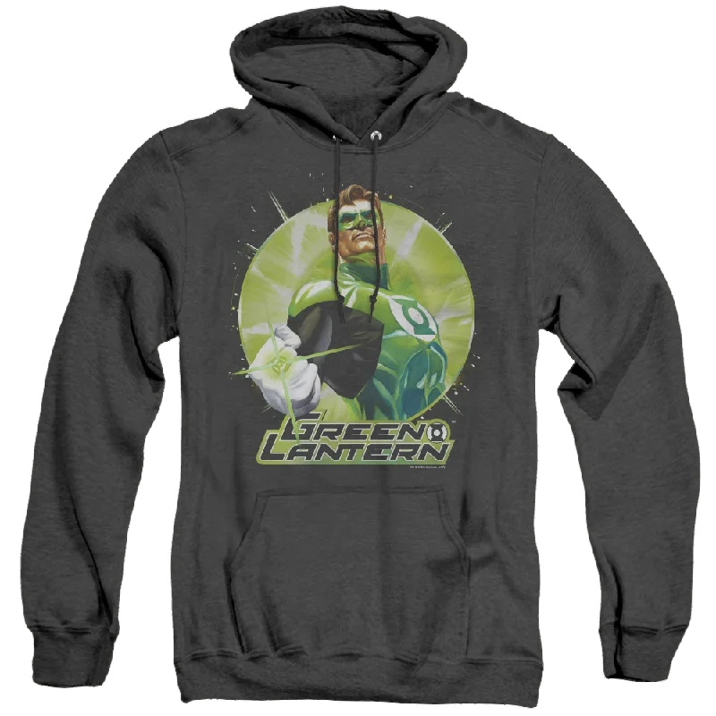 Green Lantern Green Static - Heather Pullover Hoodie