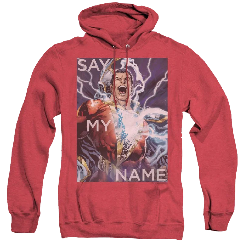 Shazam Say My Name - Heather Pullover Hoodie