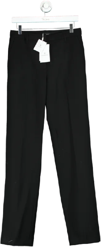 Anine Bing Black Tailored Straight Leg Trousers UK 8