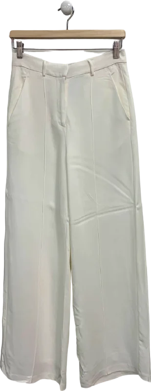 Karen Millen White Wide Leg Trousers UK 10