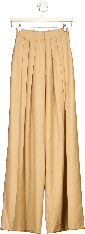 Matériel Beige Wide-Leg Trousers XS